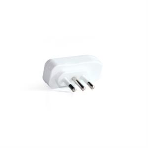 Spina ribassata 10A 2P+T, colore bianco