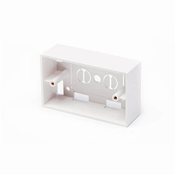 Box per placche modello 503, 4,8 cm, colore bianco, materiale plastica
