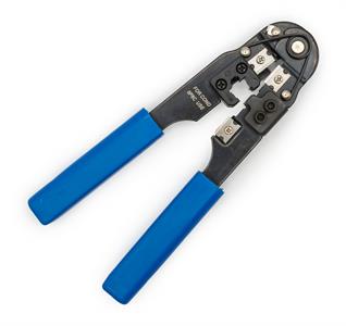 Pinza a crimpare per connettori modulari RJ45 8 poli
