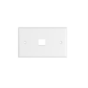 Placca porta frutti 1 posto modello 503, colore bianco