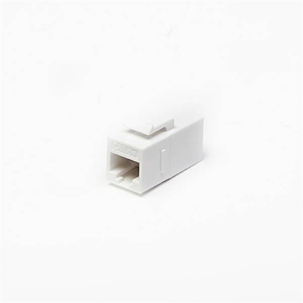 Accoppiattore keystone RJ45 UTP CAT5e F/F, colore bianco