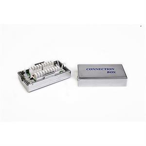 Box di giunzione in metallo per STP CAT5, colore silver
