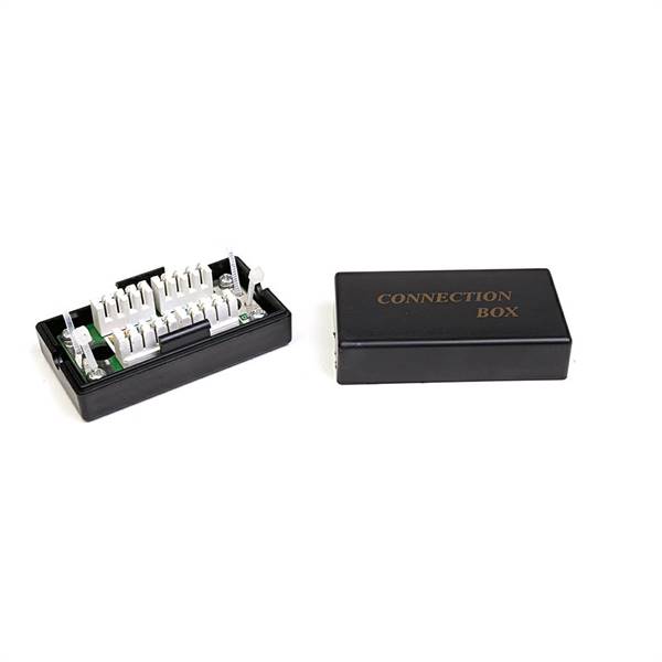 Box di giunzione in plastica per UTP CAT5E, colore nero
