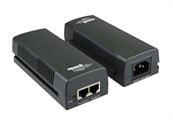 Iniettore PoE 10/100/1000Mbps, IEEE802.3at, 30W