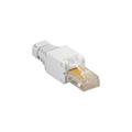 Plug RJ45 UTP CAT5e toolless con copriconnettore colore bianco