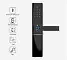 Serratura smart con display a batterie, apertura con password, impronte digitali, chiavi e tramite App