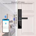 Serratura smart con display a batterie, apertura con password, impronte digitali, chiavi e tramite App