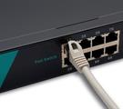 Switch unmanged 24 porte fast, per armadi rack 19