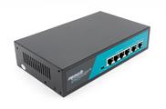 Switch 4 porte fast PoE, 2 porte uplink fast, fino a 250 metri, con funzione VLAN