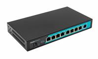 Switch 8 porte fast PoE 24V, 1 porta uplink