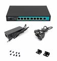 Switch 8 porte fast PoE 24V, 1 porta uplink