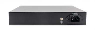 Switch 8 porte fast PoE, 2 porte uplink , fino a 250 metri, con funzione VLAN