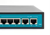 Switch 8 porte fast PoE, 2 porte uplink , fino a 250 metri, con funzione VLAN