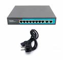 Switch 8 porte fast PoE, 2 porte uplink , fino a 250 metri, con funzione VLAN