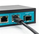 Switch 4 porte gigabit, 1 Porta Uplink Gigabit, 1 Porta SFP, fino a 250 metri, con Funzione VLAN, 65W