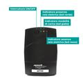 Gruppo di continuità line interactive 1000VA/510W, 1 batteria 12V/8Ah, 2 Uscite Schuko/Ita, 1 Porta USB