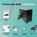 Gruppo di continuità line interactive 1300VA/720W, stabilizzatore AVR, 2 batterie 12V/7Ah, 2 uscite Schuko/Ita, 1 porta USB