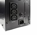 Gruppo di continuità line interactive 3000VA/2400W, onda sinusoidale pura, stabilizzatore AVR, 4 batterie 12V/9Ah, 3 uscite IEC, 1 porta USB, 1 porta RJ45