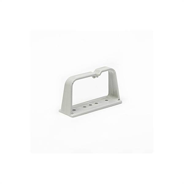 Passacavi singoli per armadi rack, 1 unità, materiale plastica, colore grigio (Confezione da 10 pezzi)