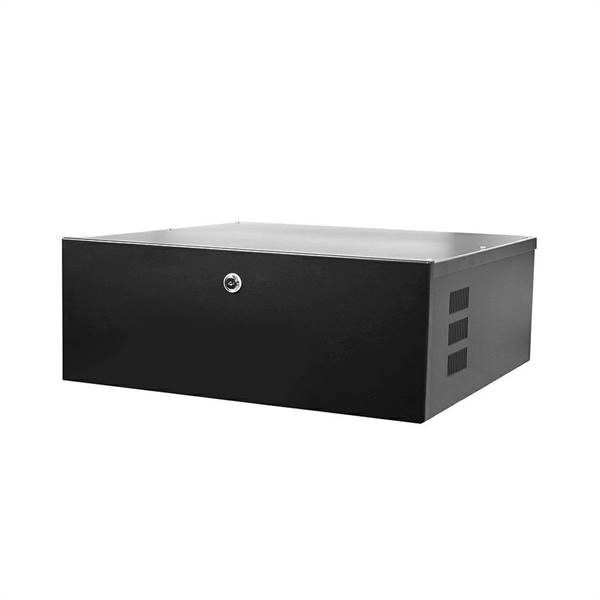 Box per videorecorder in metallo con ventola inclusa, misure 53.3x20.3x53.3cm