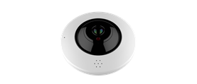 Videocamera IP Wi-Fi 4MP, Fisheye, Ottica 2.8-12mm, PoE, H.265, audio, slot SD, IR fino a 20 metri, struttura in metallo, cloud