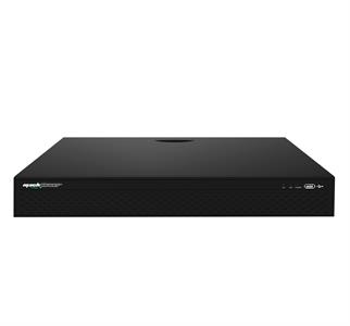 NVR 25 canali fino a 4K (8MP), 16 canali PoE, H.265+, allarme, porta RJ45, 4 HDD Sata fino a 32TB, cloud