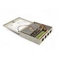 Alimentatore  switching in rack di metallo 12V 10A (120W) 9 canali, On/Off