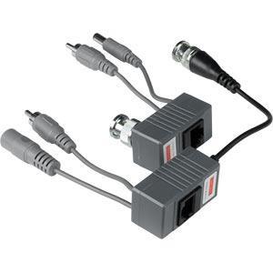 Video Balun 1 canale passivo+DC+audio 300/450m, cavo UTP CAT5