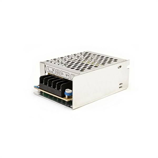 Alimentatore switching stabilizzato DC 12V 2A 24W, struttura in metallo