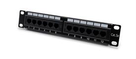 Patch panel cat5e U/UTP per armadi rack 10, colore nero