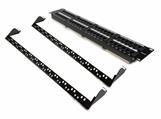 Patch panel UTP Cat6 48 porte RJ45 per armadi rack da 19, colore nero