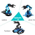 Braccio robotico da banco con 6 DOF con modulo bluetooth integrato, programmabile tramite Arduino