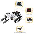 Robot 4 in 1 programmabile con linguaggio di programmazione a blocchi basato su Micro:Bit