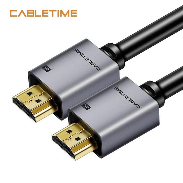 Cavo HDMI 2.0 4k 60Hz, connettori placcati in oro, colore space grey, lunghezza 1 metro