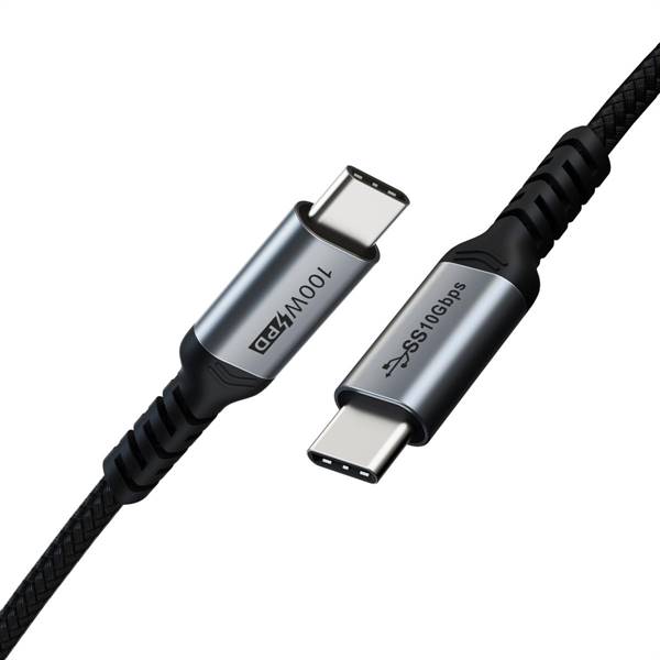 Cavo HighSpeed PD100W USB-C 3.1 maschio / maschio  3.1,  lunghezza 1 metro, colore nero