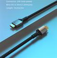 Cavo HDMI 8k/60Hz, velocità 48Gbps, colore nero, lunghezza 1 metro