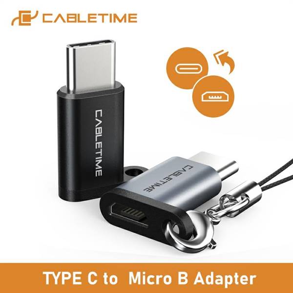 USB-C M to USB2.0 Micro B F Adapter, Space Grey