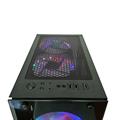 Case gaming con 4 ventole ARGB, 3 porte USB 3.0, con pannello laterale e frontale in vetro temperato