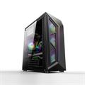 Case gaming con 4 ventole ARGB, 2 porte USB, 1 strip a LED RGB con pannello laterale in vetro temperato