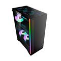Case gaming con 1 ventola ARGB, 3 porte USB con pannello laterale in vetro temperato