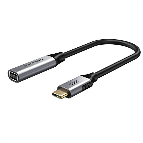 Adattatore coasissiale da USB-C a mini DP 4k/60Hz, colore argento, lunghezza 20 centimetri