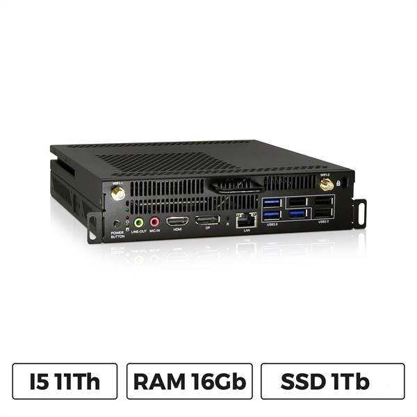 Computer OPS per IFPD, CPU I5-11400, RAM da 16Gb, storage da 1Tb, S.O. Windows11 Pro