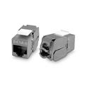 Frutto keystone RJ45 FTP CAT6 per blank panel, colore nero