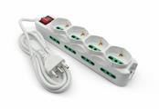 Multipresa 12 ingressi, 8 BIPASSO e 4 SCHUKO, spina italiana, con interruttore generale