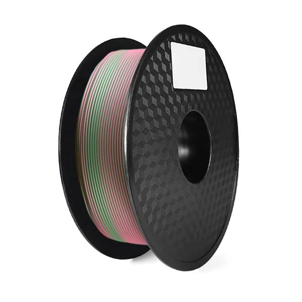 Bobina 1Kg filamento PLA Silk 2 Colori (Verde/Pinkish)