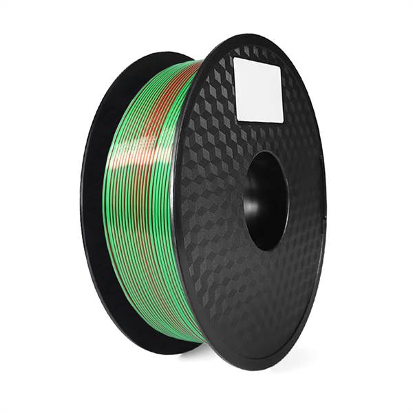 Bobina 1Kg filamento PLA Silk tricolor (Rosso/Verde/Blu) diametro 1,75mm