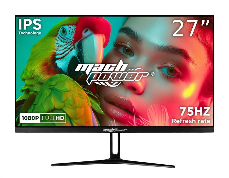 Monitor LED 27 multimediale Full HD 1920x1080 IPS, 75HZ, 250CD/M2, HDMI+VGA+Audio