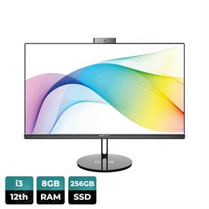 Personal Computer All-In-One 23.8, i3-12th, 8GB RAM, 256GB SSD, Windows 11 Pro, Webcam 5MP, Wi-Fi, Bluetooth, Ricarica Wireless