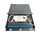 Patch panel estraibile per connessioni  a fibra ottica installazione rack 19 1 unità, 430x322,2 mm