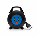 Prolunga elettrica con avvolgicavo da 5 metri dotata di 2 prese 10/16 A 2P+T bipasso